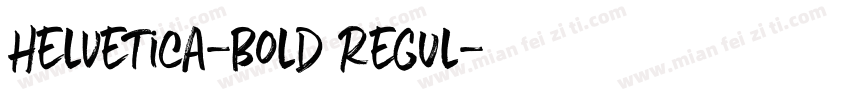 Helvetica-Bold Regul字体转换